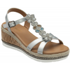 Lotus Letica Silver Sandals