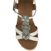 Lotus Letica White Sandals
