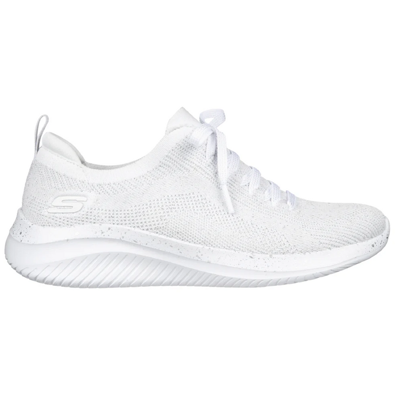 Skechers Ultra Flex 3.0-Let's Dance White/Silver Trainers