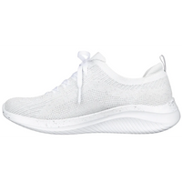 Skechers Ultra Flex 3.0-Let's Dance White/Silver Trainers