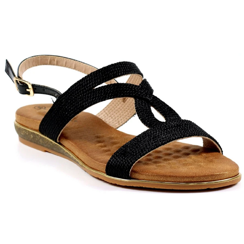 Lunar Lisia Black Sandals