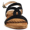 Lunar Lisia Black Sandals