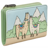 Yoshi Llama Flap Over Green Leather Purse