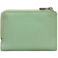 Yoshi Llama Flap Over Green Leather Purse