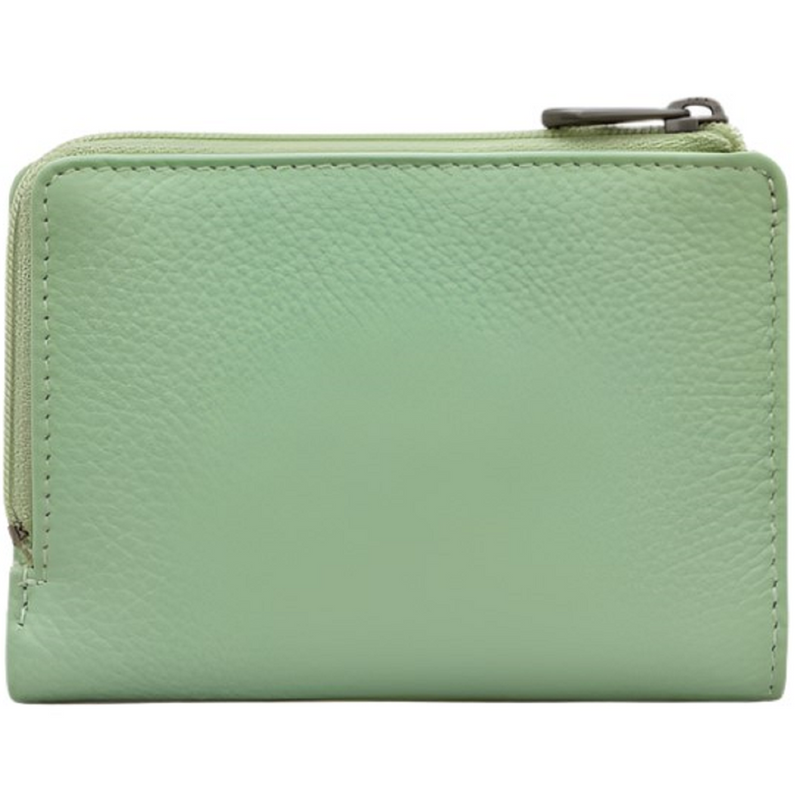 Yoshi Llama Flap Over Green Leather Purse