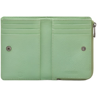 Yoshi Llama Flap Over Green Leather Purse