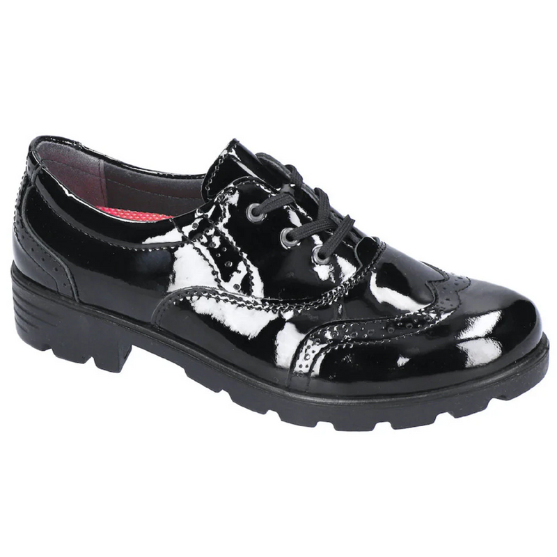 Ricosta Lucy Black Patent Leather School Shoes