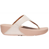 FitFlop Lulu Leather Toe Post Beige Stone Sandals