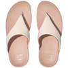 FitFlop Lulu Leather Toe Post Beige Stone Sandals