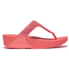 FitFlop Lulu Crystal Embellished Rosy Coral Toe-Post Sandals