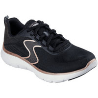 Skechers Flex Appeal 5.0 – Luxe Glow Black/Rosegold Trainers
