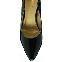 Lotus Meg Black Patent Court Shoes