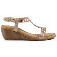 Lunar Macie Wedge Rose Gold Sandals