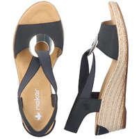 Rieker 624H6-14 (Marie) Pazifik Sandals