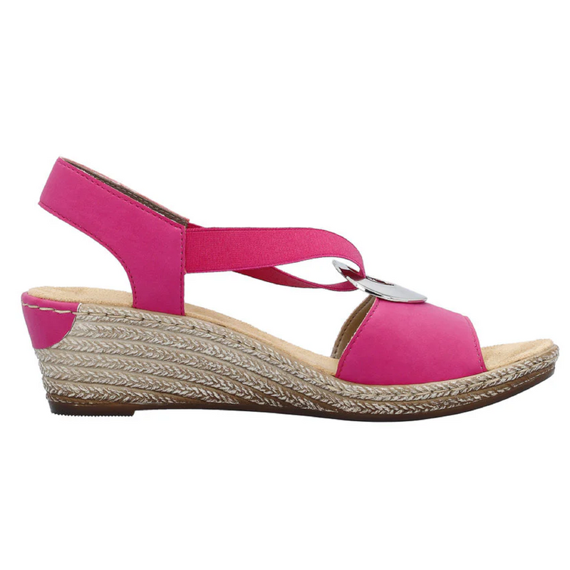 Rieker 624H6-32 (Marie) Fuchsia Sandals