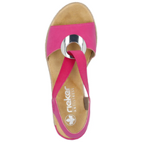 Rieker 624H6-32 (Marie) Fuchsia Sandals