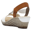 Rieker 624H6-81 (Marie) Weiss Cayenne Sandals