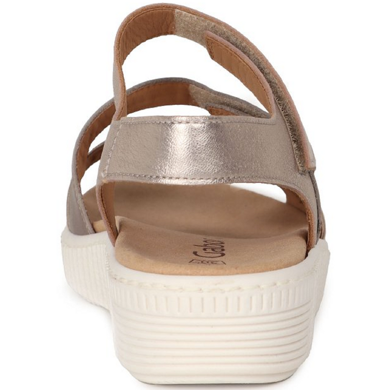 Gabor Ball (Marigold) Taupe Metallic Sandals