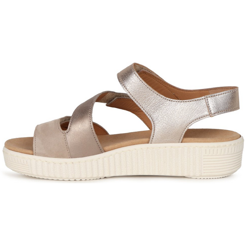 Gabor Ball (Marigold) Taupe Metallic Sandals