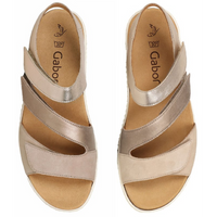 Gabor Ball (Marigold) Taupe Metallic Sandals