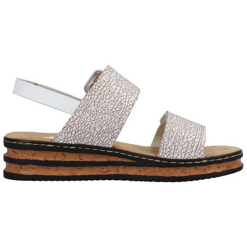 Rieker 62950-80 (Megan) Weiss Sandals