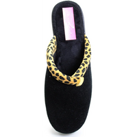 Lunar Michelle Black Mule Slippers