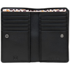 Yoshi Mothers Pride Zip Around Black Leather Purse