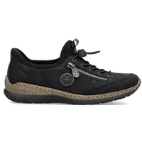 Rieker N3267-01 (Wild) Black Shoes