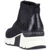 Rieker N6352-00 (Ivory) Black Boots