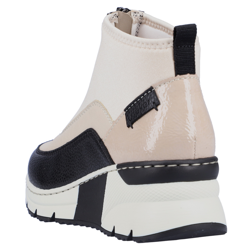 Rieker N6352-60 (Ivory) Crema Boots