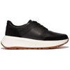 FitFlop F-Mode Leather/Suede Flatform Black Trainers