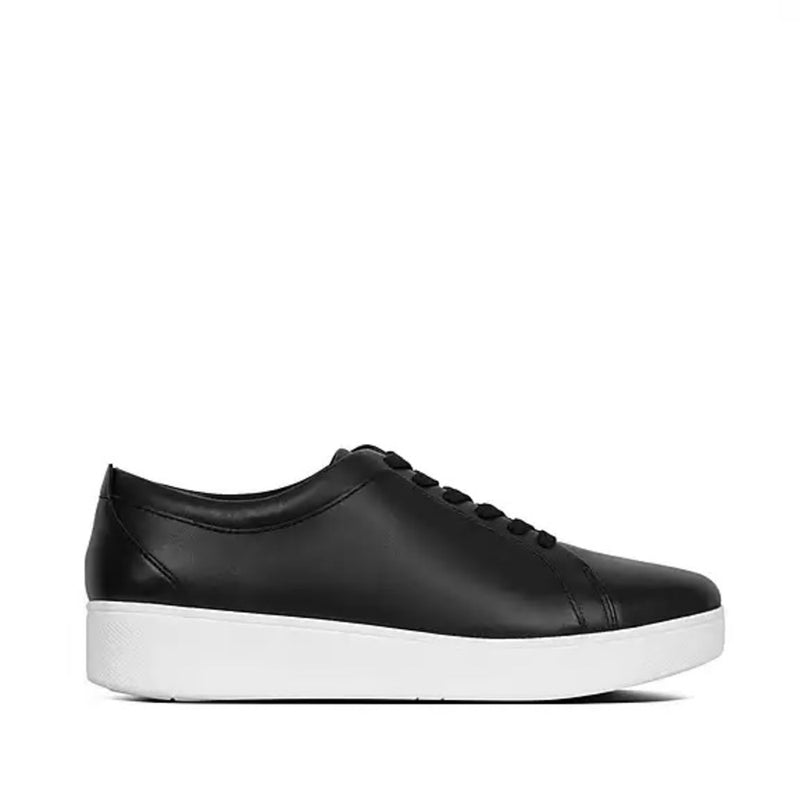 FitFlop Rally Leather Black Trainers