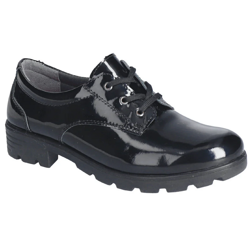 Ricosta Nancy Black Patent Leather School Shoes