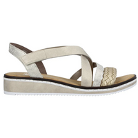 Rieker V3663-90 (Noisette) Beige Gold Sandals