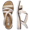 Rieker V3663-90 (Noisette) Beige Gold Sandals