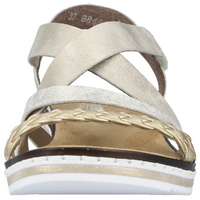 Rieker V3663-90 (Noisette) Beige Gold Sandals