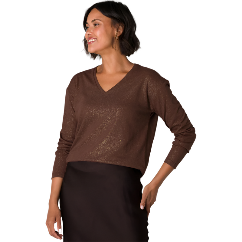 Yest Olianne Coffee Brown Top