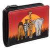 Yoshi On Safari Black Leather Flap Over Purse