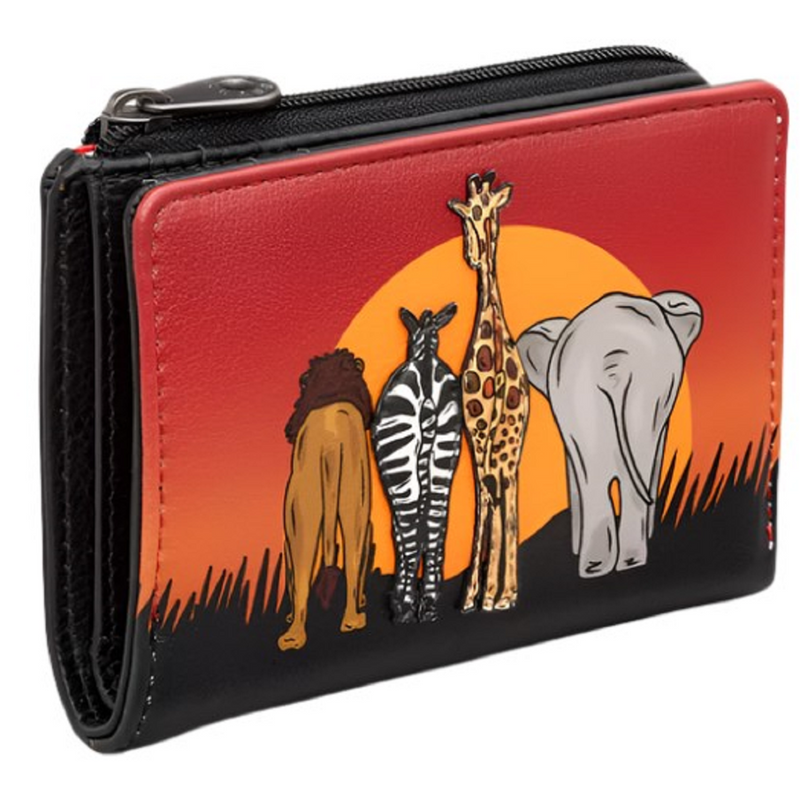 Yoshi On Safari Black Leather Flap Over Purse