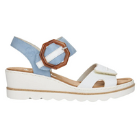 Rieker 67476-10 (Oyster) Weiss Ciel Sandals