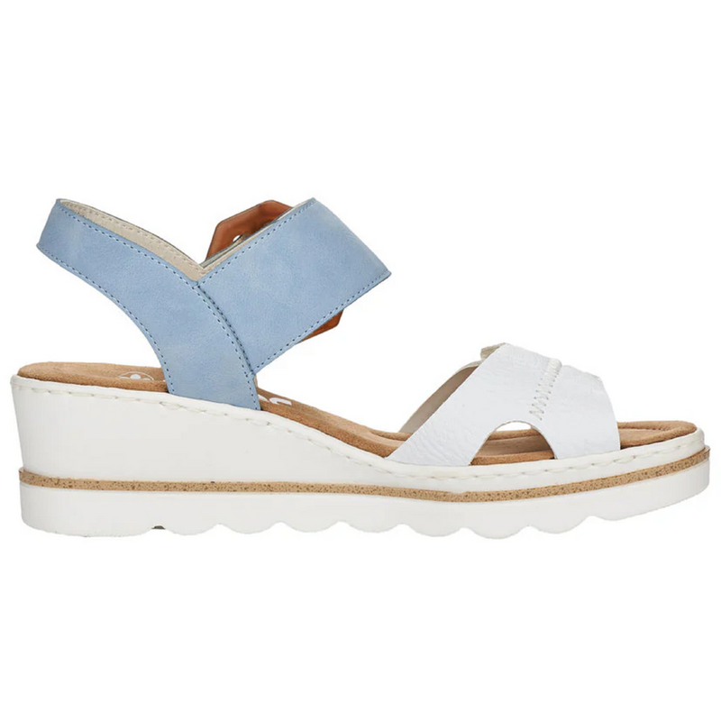 Rieker 67476-10 (Oyster) Weiss Ciel Sandals