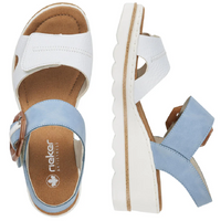 Rieker 67476-10 (Oyster) Weiss Ciel Sandals