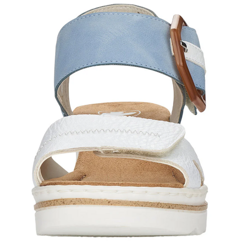 Rieker 67476-10 (Oyster) Weiss Ciel Sandals