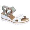 Rieker 67476-81 (Oyster) Weiss Mint Sandals