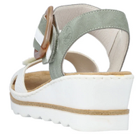 Rieker 67476-81 (Oyster) Weiss Mint Sandals