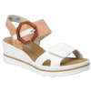 Rieker 67476-38 (Oyster) Weiss Aprikot Sandals