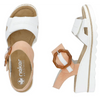 Rieker 67476-38 (Oyster) Weiss Aprikot Sandals