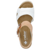 Rieker 67476-38 (Oyster) Weiss Aprikot Sandals