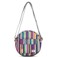 Roka Paddington B Recycled Canvas Multi Stripe Bag