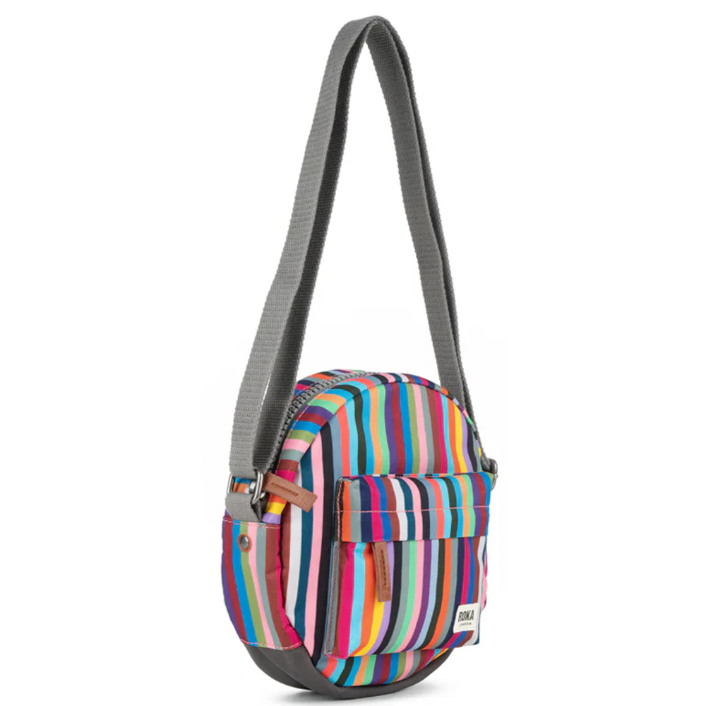 Roka Paddington B Recycled Canvas Multi Stripe Bag